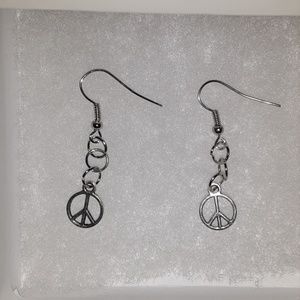 Peace sign earrings